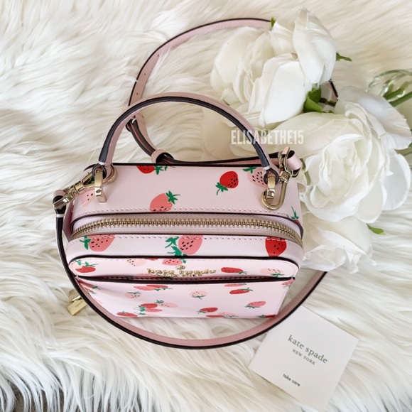 kate spade daisy wild strawberries vanity crossbody